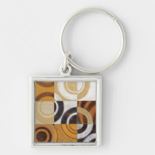 Porte-clés Peinture moderne avec les motifs circulaires