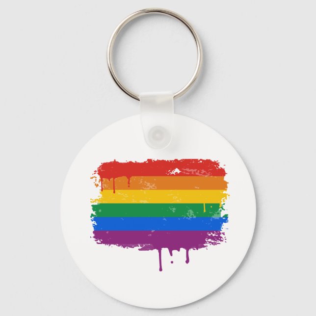 Porte-clés Peinture Rainbow (Recto)