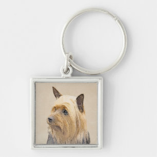 Porte-clés Peinture Silky Terrier - Cute Original Chien Art