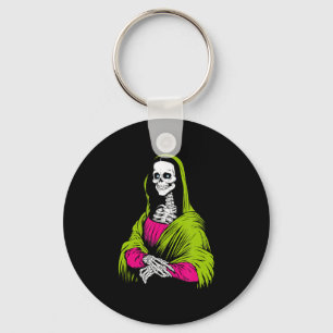 Porte-clés Peinture   Skeleton Leonardo Da Vinci Fameuse Pein