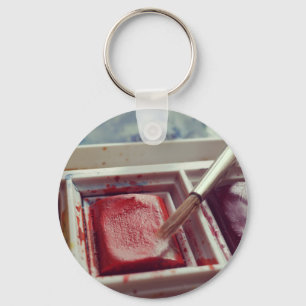 Porte-clés Peintures aquarelles impression photographique.