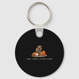 Porte-clés Peluche de singe Punch mignon bébé singe avec pelu