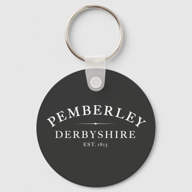 Porte-clés Pemberley Derbyshire Jane Austen (Recto)