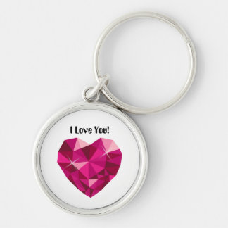 Porte-clés Pendentif en pierre précieuse I Love You