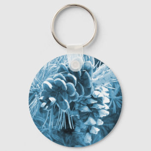 Porte-clés Pénecone bleu glacé primitif