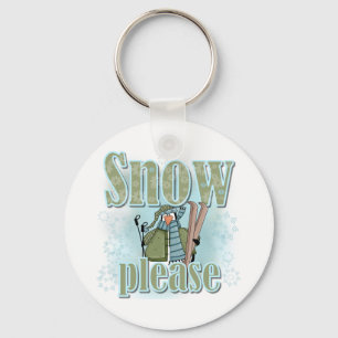 Porte-clés Pengin Ski Neige S'Il Vous Plaît