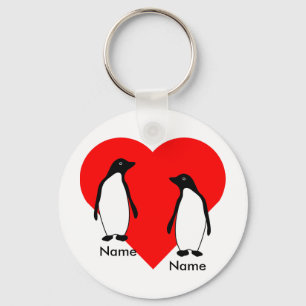 Porte-clés Penguin Love Couple Porte - clé