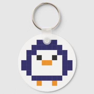 Porte-clés Penguin - pixel art