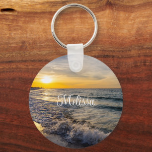 Porte-clés Pensacola Splashing Waves Sunrise Porte - clé