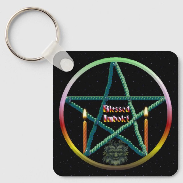Porte-clés Pentacle Imbolc (Recto)