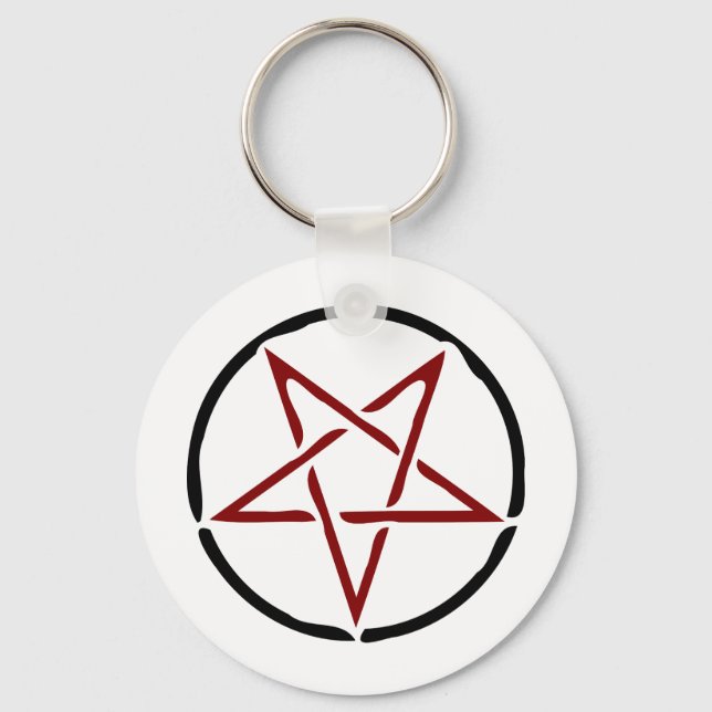 Porte-clés Pentagramme rouge (Recto)