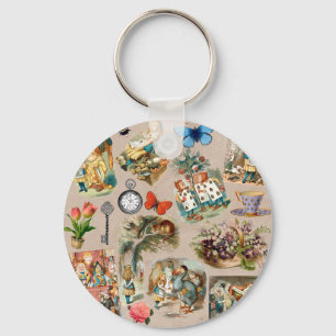 Porte-clés Pépinière Alice Colorée Classique des années 1800 