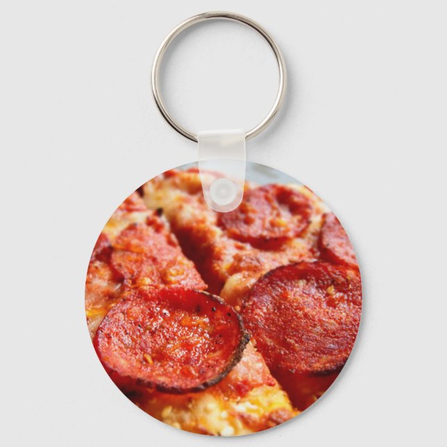 Porte-clés Pepperoni pizza (Recto)