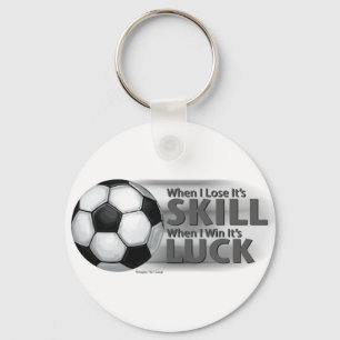 Porte-clés Perdre la compétence Gagner la chance Football