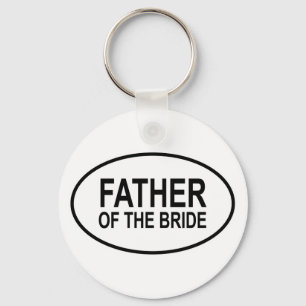 Porte-clés Père de la Mariage mariée Oval