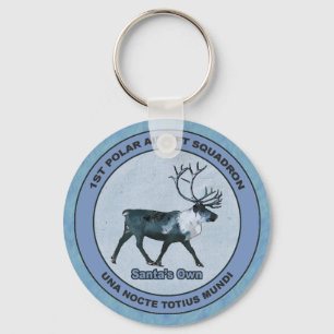 Porte-clés Père Noël 1er Polar Airlift Sqdn - Subduit