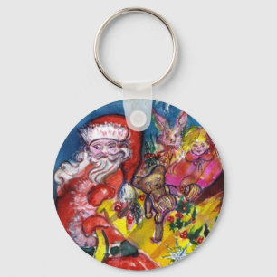 PORTE-CLÉS PÈRE NOËL AVEC CADEAUX