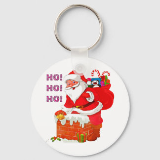 Porte-clés PÈRE NOËL AVEC DES PRÉSENTS DE NOËL, OH ! Oh ! Oh 