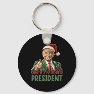 Porte-clés Père Noël Favorite Président Trump Noël 2024