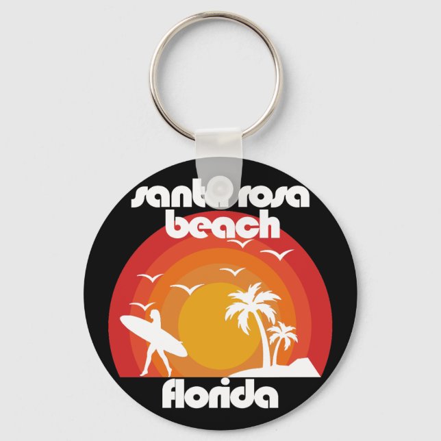 Porte-clés Père Noël Rosa Beach, Floride (Recto)