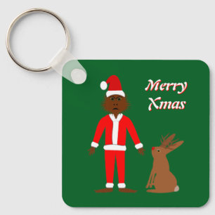 Porte-clés Père Noël Sasquatch et Jackalope
