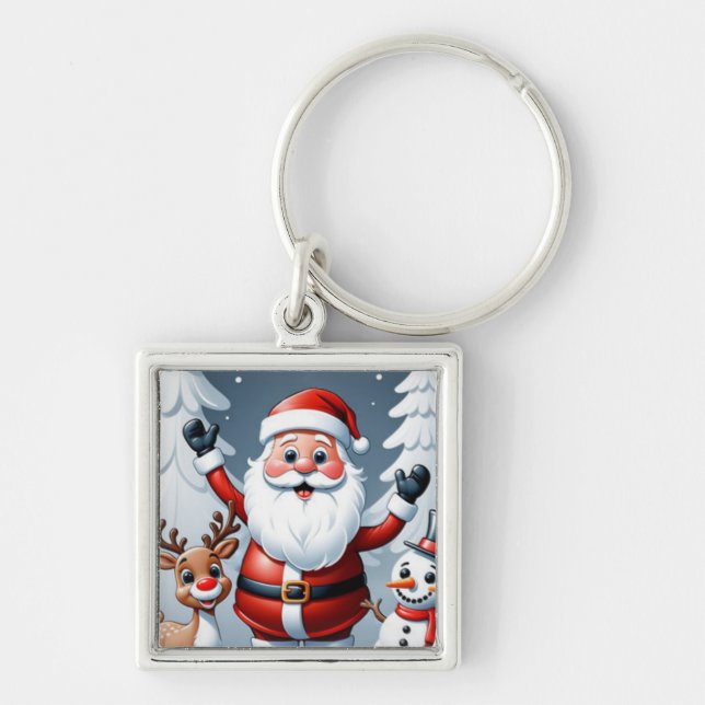 Porte-clés Père Noël, Snowman et Ralph the Reindeer (Devant)