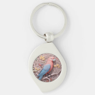 Porte-clés perroquet 3D moderne Oiseau Lover