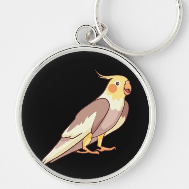 Porte-clés Perroquet d'oiseaux Cockatiel (Devant)