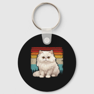Porte-clés Perse Chat Vintage détendu Style Rétro Cool Pe