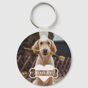 Porte-clés Personalized Dog Lovers Pet Photo Keepsake