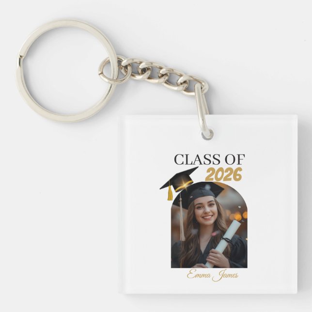 Porte-clés Personalized Graduation Keychain Gift  (Devant)