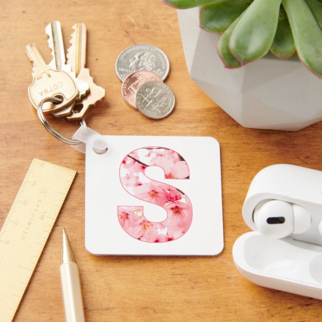 Porte-clés Personalized Initial Name Traits Keychain Gift (Bureau)