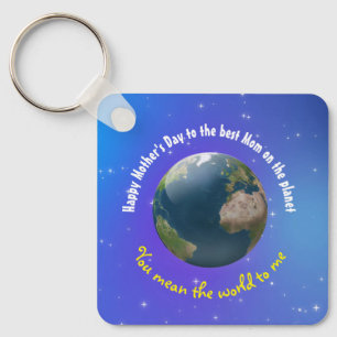 Porte-clés Personnalisable Fête des Mères nouveauté Terre