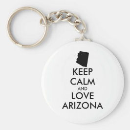 Porte-clés Personnalisable KEEP CALM et LOVE ARIZONA