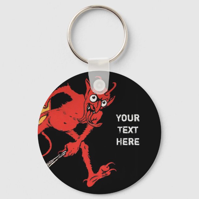 Porte-clés Personnalisable Krampus Black (Recto)