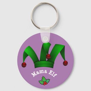Porte-clés Personnalisable Mama Elf Idée cadeau de Noël perso