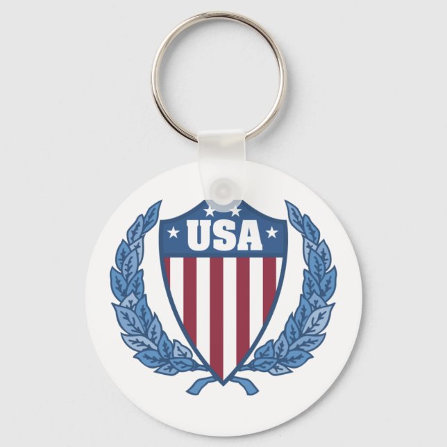 Porte-clés Personnalisable Porte - clés Emblem USA (Recto)