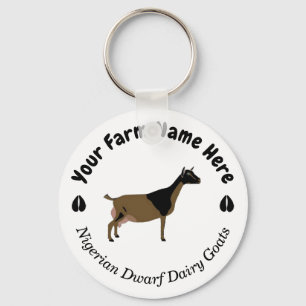 Porte-clés Personnalisation de la chèvre laitière naine nig