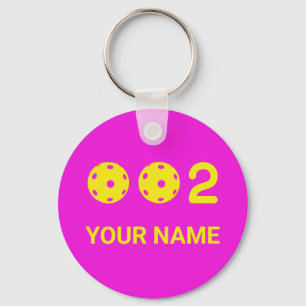 Porte-clés Personnalisé 0 0 2 Drôle de Pickleball