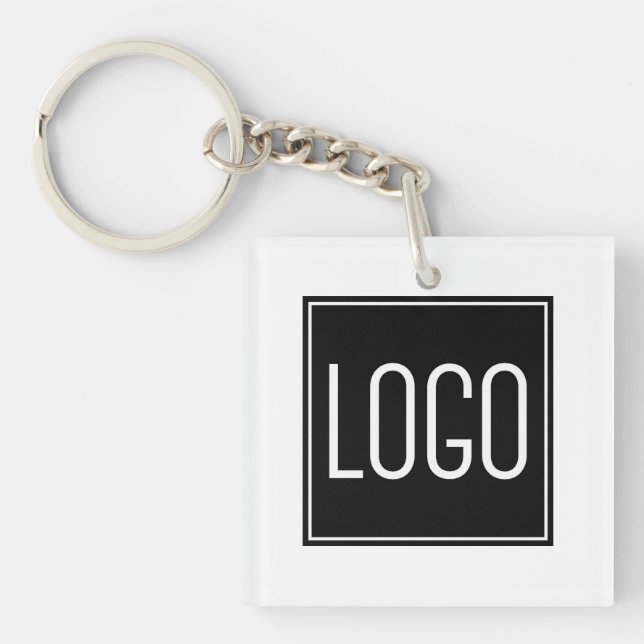 Porte-clés personnalisé avec logo d'entreprise (Devant)