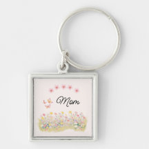 Porte-clés personnalisé avec motif de papillon et 
