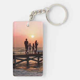 Porte-clés personnalisé avec nom et photo en écrit