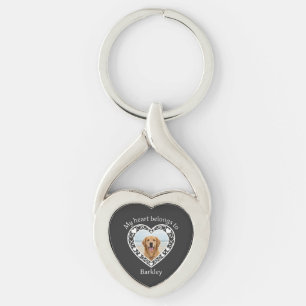 Porte-clés personnalisé avec photo de l'animal de