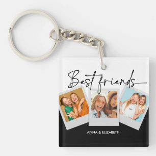 Porte-clés Personnalisé Best Friends BFF Bestie Script Simple