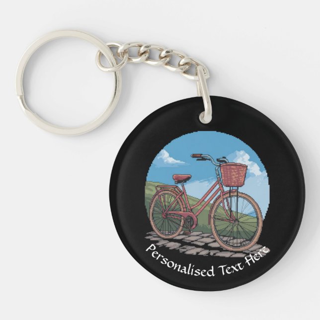 Porte-clés personnalisé Bicyclette NAME (Devant)