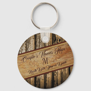 Porte-clés Personnalisé Bon Marché Rustique Mariage Favoris