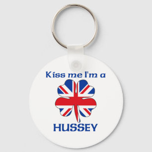 Porte-clés Personnalisé British Kiss Me Je suis Hussey