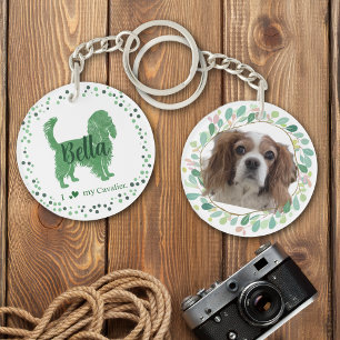Porte-clés personnalisé Cavalier vert pastel avec