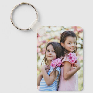 Porte-clés personnalisé double face avec deux phot