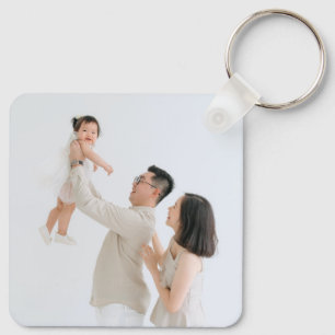 Porte-clés personnalisé en aluminium double face a